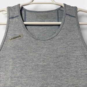 Legends Performance Tank Top Mens Large Blue Sea Heather TKM000005 Muscle Shirt